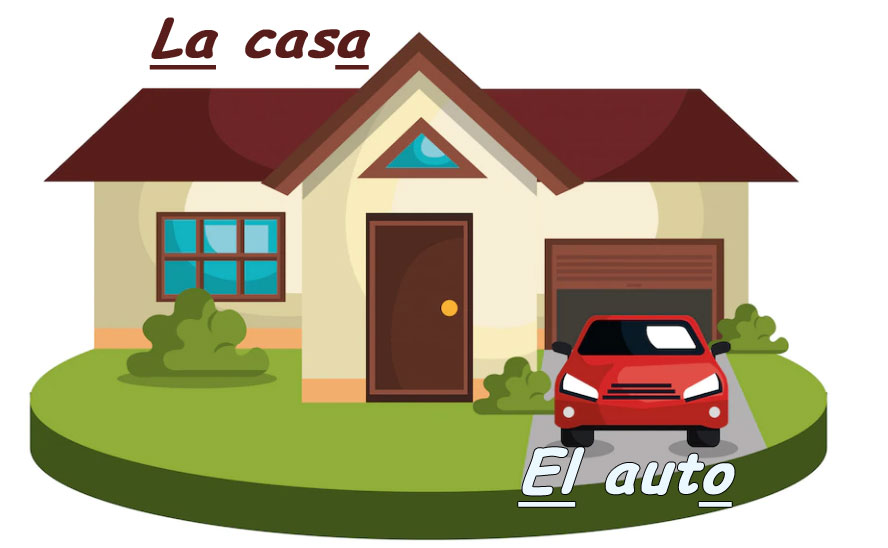 la casa el auto